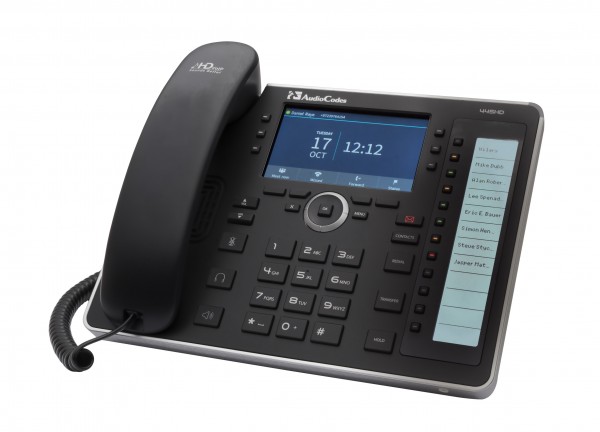 AudioCodes SfB IP-Phone 445HD, Gigabit, PoE, Black