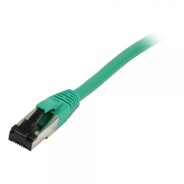 Patchkabel RJ45, CAT8.1 2000Mhz, 3m, grün, S-STP(S/FTP), TPE/LSZH(SuperFlex), AWG26, Synergy 21