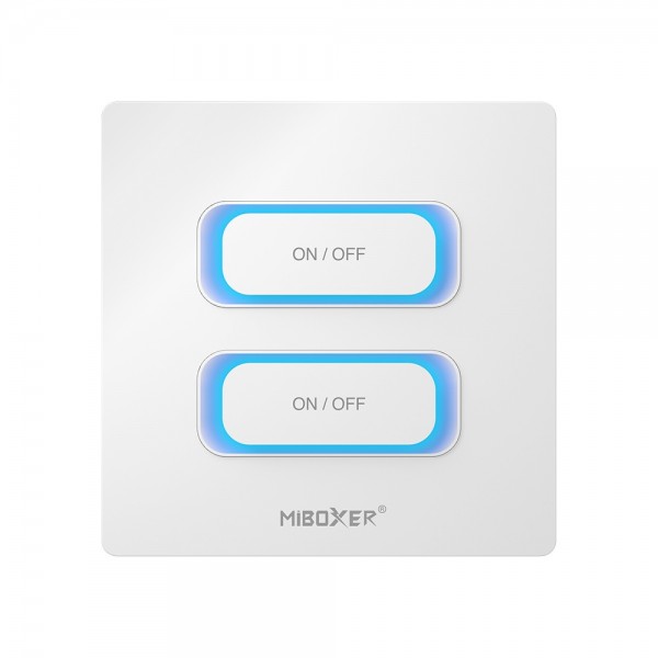 Synergy 21 LED Fernbedienung 2 Gang Smart Switch 2,4GHz Bewegungssensor + Dimm *Milight/Miboxer* (w)