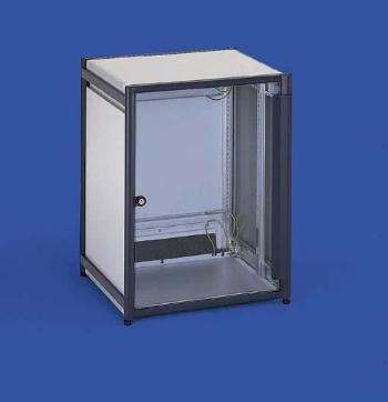 Vertiv(Knürr) Schrank klein 9HE,T600mm,T-Nut,Lichtgrau,