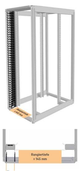 Vertiv(Knürr) zub. Kabelmanager vert. H2000 MIR 2.0, Schwarzgrau,