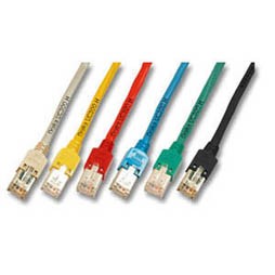 Patchkabel RJ45, CAT5e 100Mhz, 15m grau; Hirose TM11 mit Draka UC300