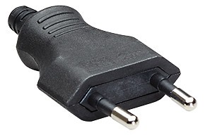 Bachmann, Euroflachstecker schwarz Schraubanschluss, 3St im Beutel