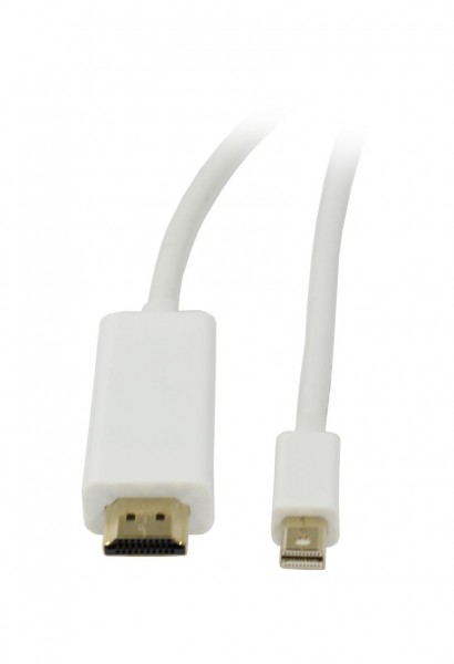 Kabel Video DisplayPort mini 1.2 => HDMI 2.0, ST/ST, 1.0m, Ultra HD 4K@60hz 4:4:4, 8 Bit HDR, Synergy 21
