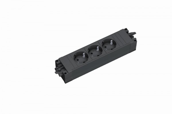 Bachmann STEP BASE, Steckdose, 3xDosen(CEE7)-&gt;2x(GST18),