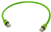Telegärtner Patchkabel CAT6A, 7,5m, Grün, 500MHz, S-STP(S/FTP), PVC, IP20-IP20,