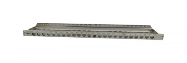 Keystone, Modulträger, 19"Patchpanel für 24xTP-Modul, 0,5HE, Lichtgrau, Synergy 21,