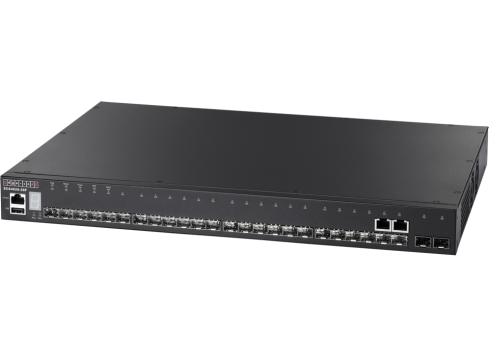 Edgecore Switch full managed Layer3 24 Port • 22 SFP • 2 x GE Combo (RJ45/SFP) • 2 x SFP+ ports • 1 x expansion • 19" • ECS4620-28F