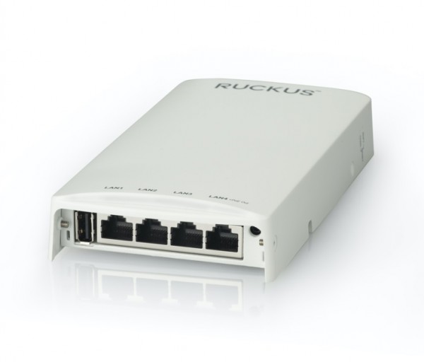 RUCKUS Networks wireless ap • wifi6 • ax1800 • 2x2 • indoor • 1 gbe • h550 • unleashed • 4x 1 gbe out • dual radio ble/zigbee + 1x usb • beamflex+