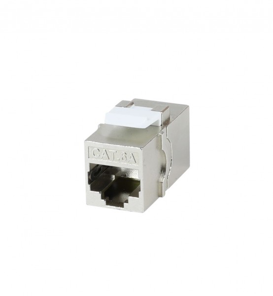 Keystone, Modul, TP/TP-Buchse/Buchse(RJ45,Kupplung), CAT6A, 500MHz, Slimline/short, Synergy 21,