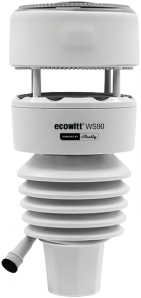 Shelly PbS · "Ecowitt WS90 7-in-1 Weather Station" · Wetterstation · BT · Zigbee · SW90