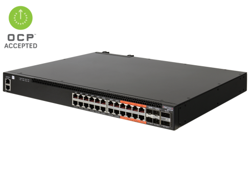 EdgeCore Open Networking Datacenter Switch • AS4610-30P, 24 x 100/1000BASE-T PoE