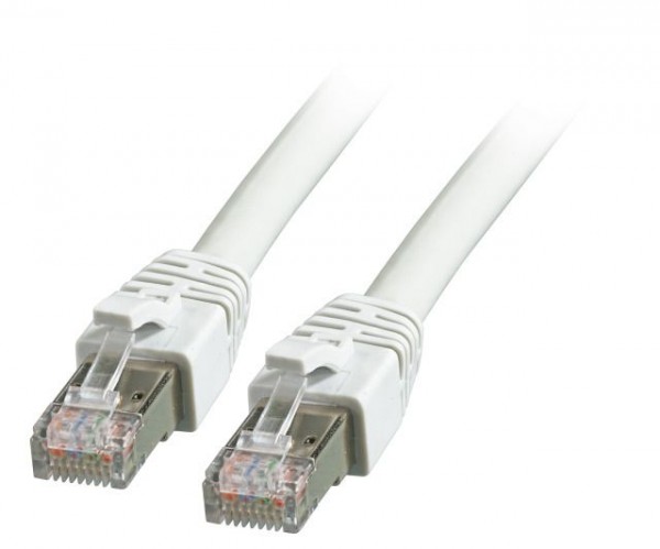 Patchkabel RJ45, CAT8.1 2000Mhz, 5m, grau, S-STP(S/FTP), BC, LSZH,