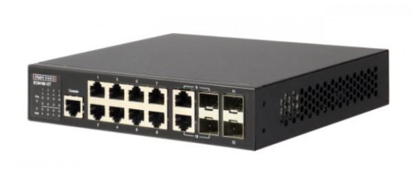 Edgecore Switch L2+ 8 x GE + 2CG + 2 100/1000 SFP, fan-less, ECS4100-12T