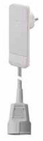 Bachmann SMART PLUG Flachstecker, Verlängerung, 1xDosen(CEE7)->Stecker(CEE7), 3m, weiß, mit Auswurfmechanik