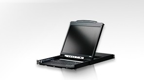 Aten TFT-Schublade, 19&quot; 1HE, incl.TFT 19&quot;,Black, Deutsch, Dual