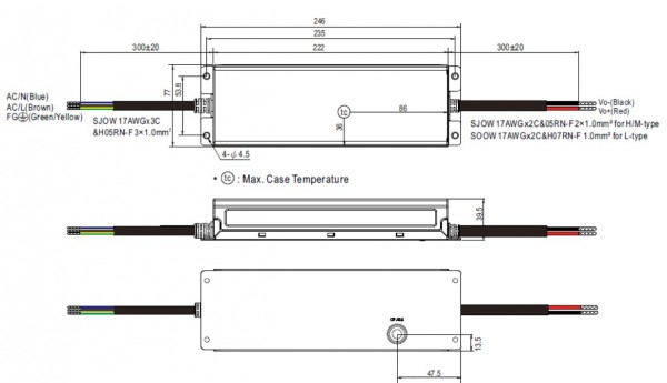 MEANWELL Netzteil - 24V 320W IP67