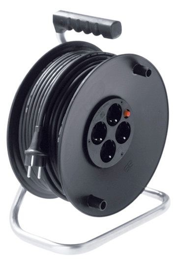 Bachmann Kabeltrommel 4-fach mit Thermoschutz, 50m,