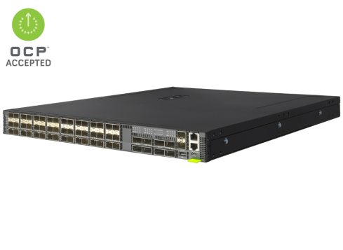 EdgeCore Switch full manged 56 Port • 48 x 25G SFP28 • 8x 100G QSFP28 • 19&quot; 1 HE • Datacenter Switch • Back-to-front • DCS203 • 7326-56X-O-AC-B