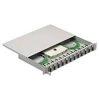 LWL-Patchpanel Spleisbox,19&quot;, 6xSC-Duplex, 50/125um, OM3, ausziehbar,
