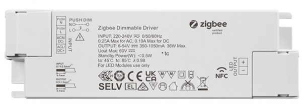 Synergy 21 LED Controller EOS 10 ZigBee CC Controller+Netzteil 1-Kanal 30W