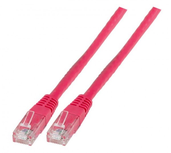 Patchkabel RJ45, CAT6 250Mhz, 3m magenta, UTP(U/UTP);
