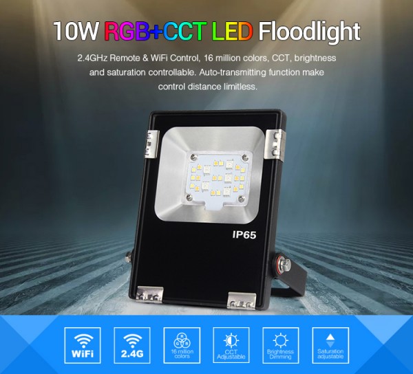 MiBoxer FUTT05 LED Flächenstrahler 10W RGB-WW (RGB-CCT) IP65 230V