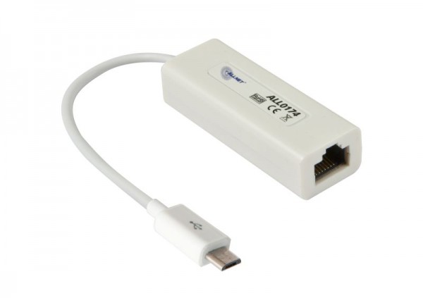 ALLNET Micro USB 2.0 -&gt; Fast Ethernet RJ45 Netzwerkkarte ALL0174 *ALLTRAVEL*