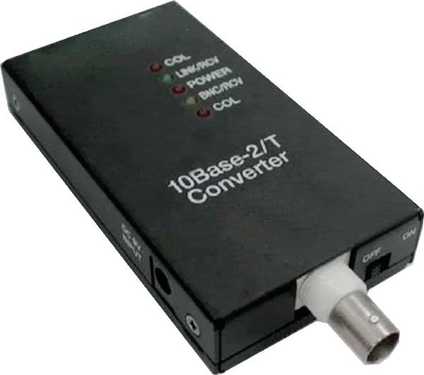 ALLNET Medienkonverter 10BASE-T/10BASE2 auf BNC &quot;ALL0500v3&quot; DC 12VDC
