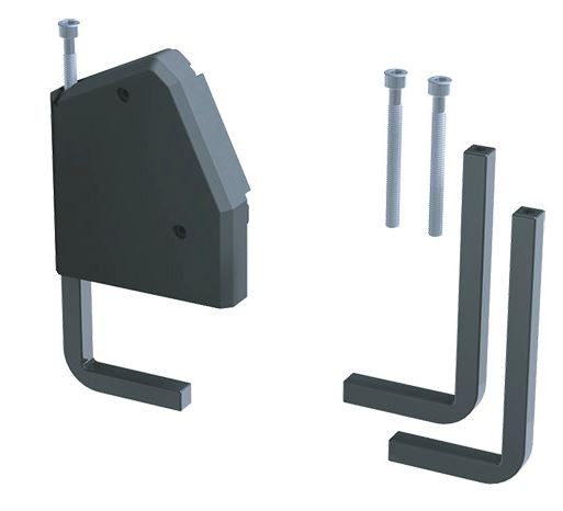 Bachmann, Haltewinkel DESK für Tischplat tenstärke bis 80mm