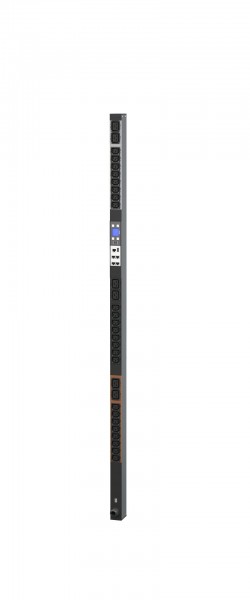 Bachmann PDU, Steckdosen, 24xDosen(C13)+ 6x(C19)-&gt; 3ph Zuleitung 3m, 16A, mit Stecker CEE 16A rot, BN7500,