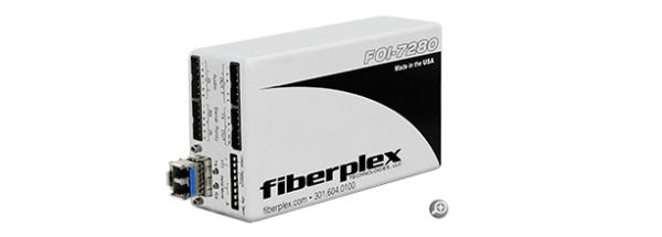 Patton FiberPlex FOI-7280-c Line Level Stereo Audio Transceiver with PTT