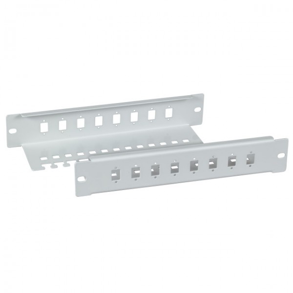 LWL-Frontblende 10&quot;, 8x(SC-simplex,E2000,LC), ohne Kupplung