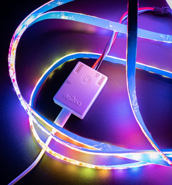Synergy 21 LED QuinLED dig2GO portable DIGITAL Pixel LED Bundle Power controller +Netzteil + RGB-W Stripe (5M)