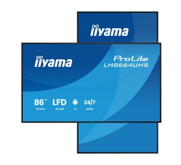 TFT 85,6&quot;/217cm iiyama ProLite LH8664UHS *schwarz* 16:9