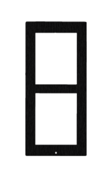 2N Zubehör EntryCom IP Verso zbh. Frontblende Aufputzrahmen (2 Module) **schwarz**