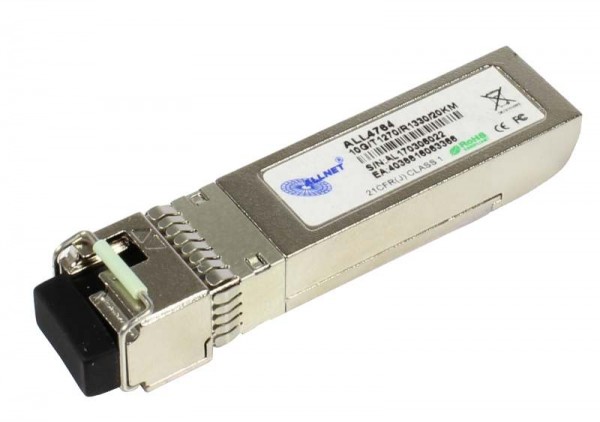 ALLNET Switch Modul ALL4764 SFP+(Mini-GBIC), 10Gbit, B(Bidi)B/LC, Tx1330nm/Rx1270nm, 9u, 20Km, Singlemode,