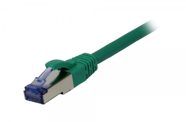 Patchkabel RJ45, CAT6A 500Mhz, 30m, grün, S-STP(S/FTP), AWG26, LSZH, Synergy 21