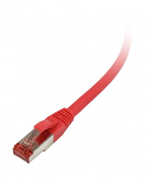 Patchkabel RJ45, CAT6 250Mhz, 10m rot, S-STP(S/FTP), LSZH, Synergy 21,
