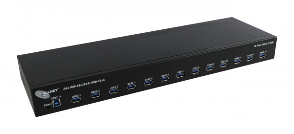 ALLNET USB 3.0 13 Port HUB-Type-A, 19&quot; 1HE