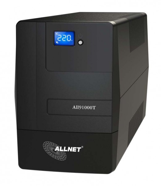 ALLNET USV 1000VA Line-Interactive, USB, LCD-Display, *Promopreis bis 09.5.2025*
