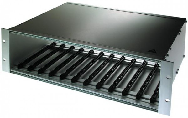 Telegärtner LWL,Baugruppenträger, 3HE, für max. 12 LWL Module 3 HE/ 7 TE