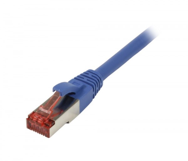 Patchkabel RJ45, CAT6 250Mhz, 5m blau, S-STP(S/FTP), TPE/LSZH(Superflex), Synergy 21,