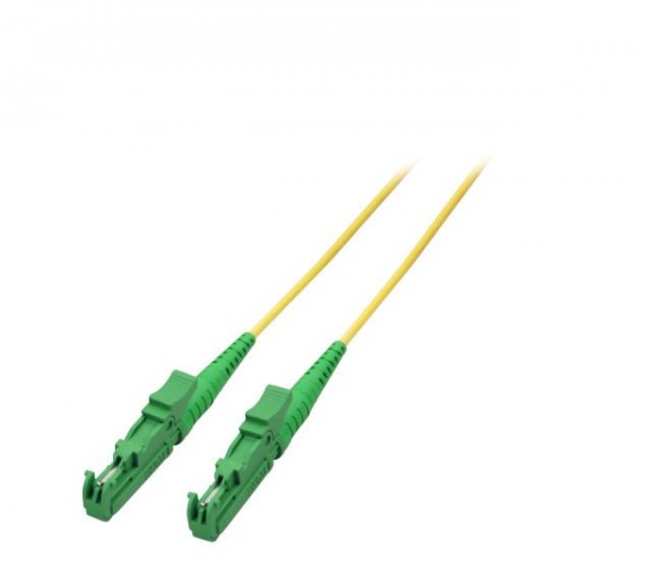 LWL-1-Faser-Patchk. 2mtr.E2000(APC)-E2000(APC), 9/125um, OS2, G657A, AD=3mm,