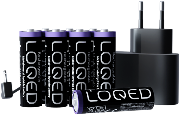 Shelly · &quot;LOQED Power Kit&quot; · Erweiterung für Smartes Türschloss · 8x Akkus enthalten