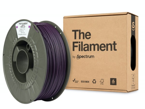 The Filament · PETG CF · PURPLE · 1.75mm · 1kg