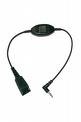 Jabra Kabel QD -> 2, 5mm Klinke mit Rufannahmetaste Spectralink / Ascom