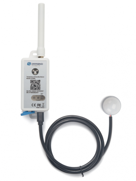 DRAGINO · Sensor · LoRa · LoRaWAN Temperatur-, Luftfeuchtigkeits und Lichtsensor mit externer Antenne · LHT65S-EU868-E5