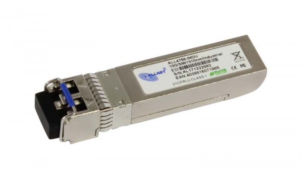 ALLNET Switch Modul ALL4758-INDU SFP+(Mini-GBIC), 10Gbit, LR/LC, Singlemode, Industrial -40 -+85Grad, DDM, bis 20Km