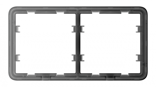 Ajax Homeautomation LightSwitch / Outlet Frame (2 seats) horizontal